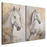 Impression sur toile modulaire Peinture représentant un cheval