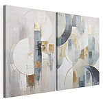 Impression sur toile modulaire Deux tableaux de couleurs différentes