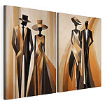 Impression sur toile modulaire Deux personnes en tenue de cérémonie