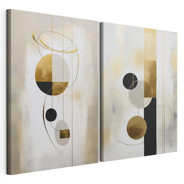 Deux images d'œuvres d'art Impression sur toile modulaire Deux images d'œuvres d'art