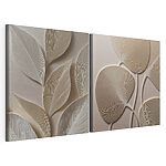 Impression sur toile modulaire Motifs naturels aux teintes douces