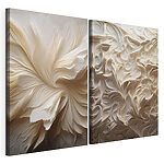 Impression sur toile modulaire Collage de papier blanc