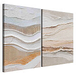 Impression sur toile modulaire Des vagues douces de couleurs et de textures