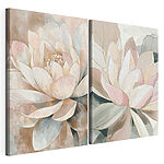 Impression sur toile modulaire Fleurs délicates aux teintes pastel douces