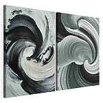 Impression sur toile modulaire Des volutes raffinées aux teintes contrastées