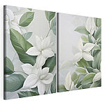 Impression sur toile modulaire L'élégance discrète des motifs botaniques