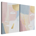 Impression sur toile modulaire Peinture représentant un visage