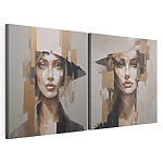 Impression sur toile modulaire Tableau représentant une femme