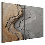 Impression sur toile modulaire Les textures naturelles révèlent une beauté unique