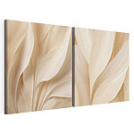 Impression sur toile modulaire Les courbes douces des textures naturelles