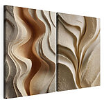 Impression sur toile modulaire Des lignes fluides dans des formations naturelles