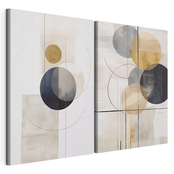 Deux œuvres d'art Impression sur toile modulaire Deux œuvres d'art