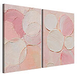 Impression sur toile modulaire Formes abstraites dans des tons pastel doux