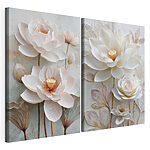 Impression sur toile modulaire Collage de fleurs