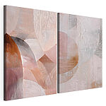Impression sur toile modulaire Formes abstraites aux tons doux