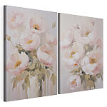 Impression sur toile modulaire Peinture représentant des fleurs dans un vase