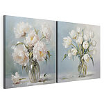 Impression sur toile modulaire Peinture représentant des fleurs dans un vase
