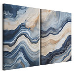 Impression sur toile modulaire Des couches fluides aux couleurs douces