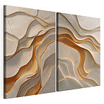 Impression sur toile modulaire Des vagues aux motifs doux et fluides