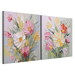 Impression sur toile modulaire Peinture de fleurs sur toile
