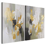 Impression sur toile modulaire Formes abstraites aux couleurs sobres