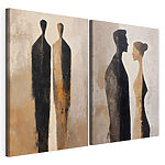 Impression sur toile modulaire Deux personnes qui se regardent