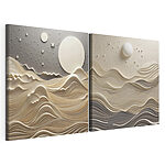Impression sur toile modulaire Deux images d'un paysage