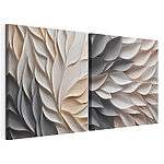 Impression sur toile modulaire Des couches douces dans des tons neutres