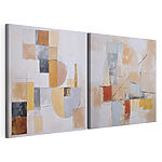 Impression sur toile modulaire Deux tableaux de couleurs différentes