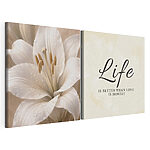 Impression sur toile modulaire La vie regorge de moments authentiques