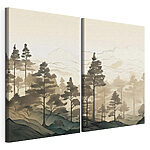 Impression sur toile modulaire Capture d'écran d'un tableau représentant une forêt