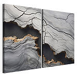 Impression sur toile modulaire Surface craquelée présentant des motifs complexes