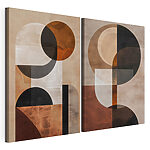 Impression sur toile modulaire Paire d'œuvres d'art