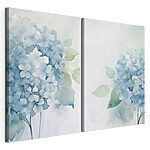 Impression sur toile modulaire Peinture représentant des fleurs et des feuilles