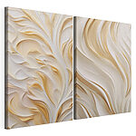 Impression sur toile modulaire Des volutes au design fluide et délicat