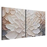 Impression sur toile modulaire Des pétales élégants aux teintes douces