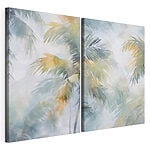 Impression sur toile modulaire Des palmiers dans le ciel