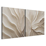 Impression sur toile modulaire Motifs fluides aux teintes douces
