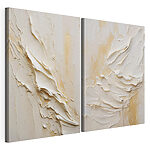 Impression sur toile modulaire Des textures fluides dans des tons neutres et doux