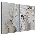Impression sur toile modulaire Textures abstraites dans des tons neutres