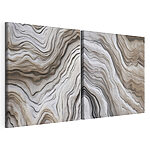 Impression sur toile modulaire Motifs abstraits aux tons doux