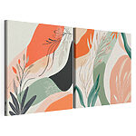 Impression sur toile modulaire Deux photos de plantes