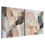 Impression sur toile modulaire Deux tableaux de couleurs différentes