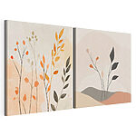 Impression sur toile modulaire Deux photos de plantes