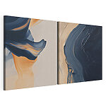 Impression sur toile modulaire Des couleurs fluides formant des motifs harmonieux