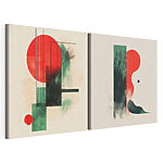 Impression sur toile modulaire Deux œuvres d'art