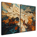 Impression sur toile modulaire Deux images de couleurs différentes