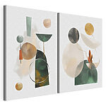 Impression sur toile modulaire Deux images de formes différentes