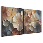 Impression sur toile modulaire Collage de fleurs