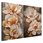 Impression sur toile modulaire Peinture représentant des fleurs sur une branche